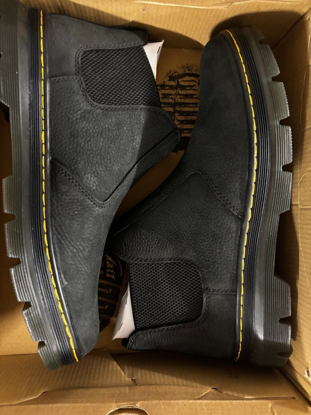 Dr. Martens Hardie II Pit Quarter Chelsea Boots Black Men’s Size 12 New
